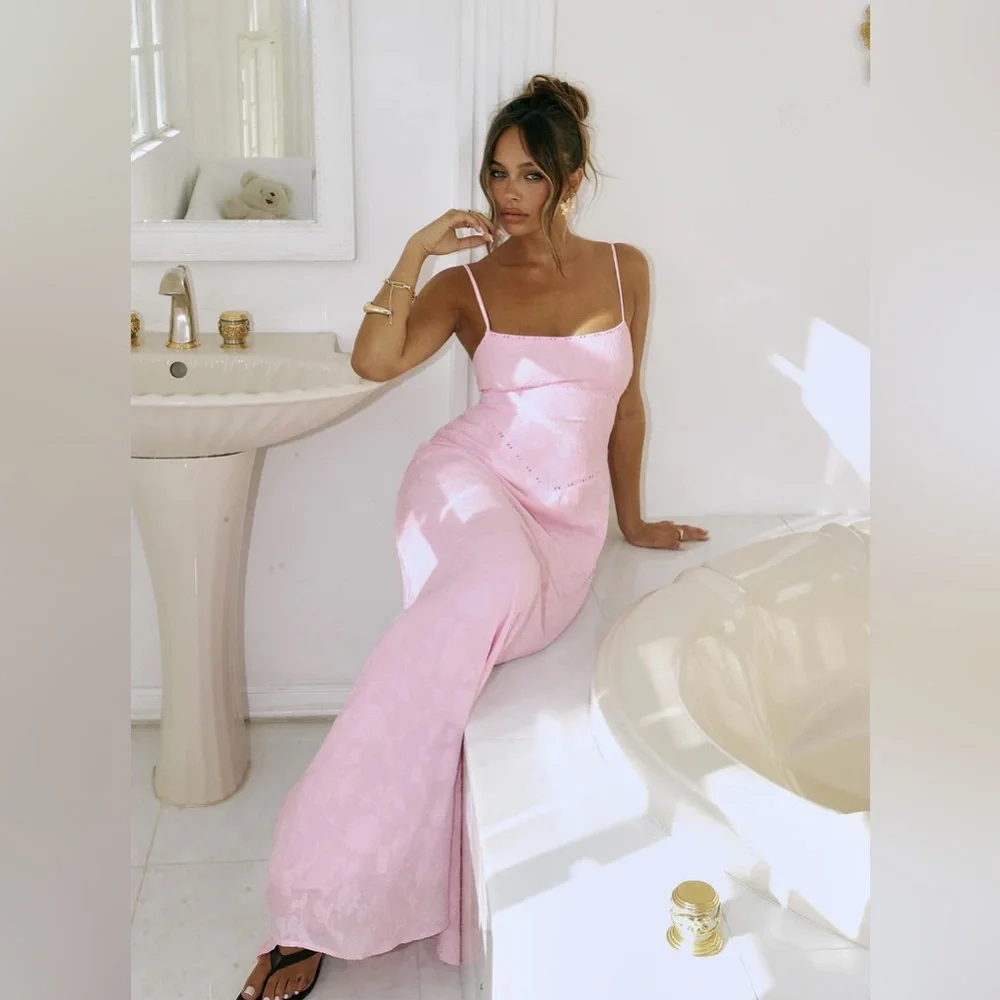 NWOT South of France Maxi Dress (Pink) - Picture 1 of 9